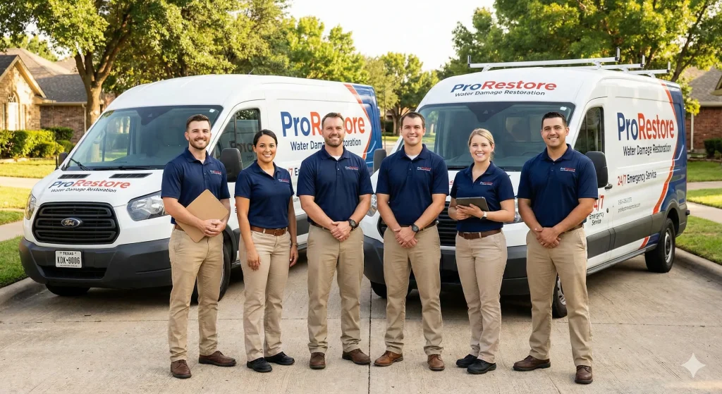 ProRestore Restoration Team is ready to visit a property in Garland.